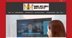 Desktop Screenshot of madashellboycott.com
